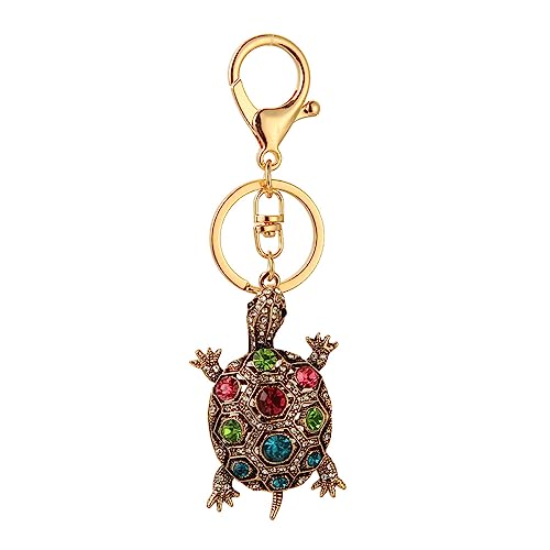 ARFUKA Schlüsselanhänger Schildkröte Anhänger Schlüsselhalter Schlüsselringe Handtaschenanhänger Kristall Strass Taschenanhänger Autoschlüsselanhänger Keychain Geschenk von ARFUKA