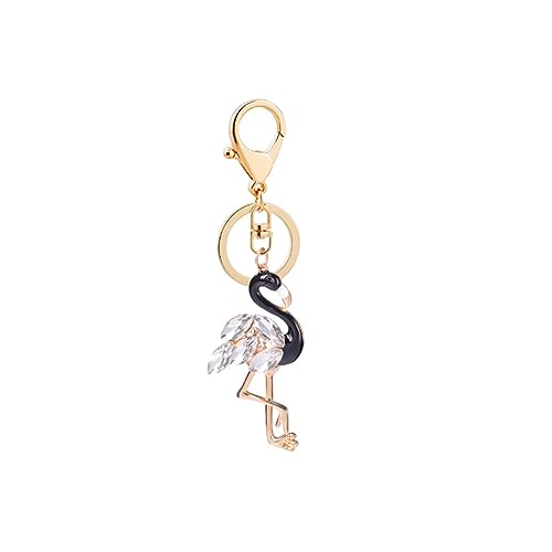 ARFUKA Schlüsselanhänger Strass Flamingo Schlüsselbung Autoschlüsselanhänger Metall Schlüsselkette Weihnachten Geburtstag Geschenk für Frauen von ARFUKA