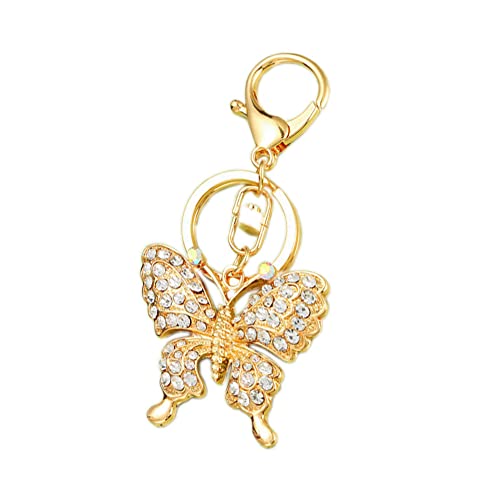 ARFUKA Schlüsselanhänger Strass Schmetterling Anhänger Autoschlüsselanhänger Schlüsselringe Schlüsselbund Taschenanhänger Keychain Geburtstaggeschenke von ARFUKA