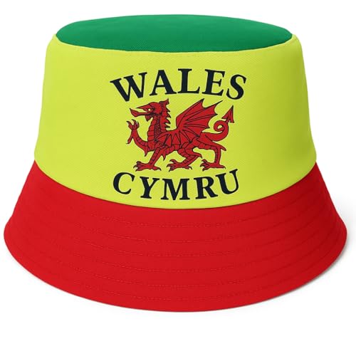 ARG Wales Bucket Hut Welsh Football Yma O HYD Qatar Weltmeisterschaft Erwachsene Unsex 100% Baumwolle Hüte, Wales-Flagge ARG Wales Bucket Hut Welsh Football Yma O HYD Qatar Weltmeisterschaft Erwachsene Unsex 100% Baumwolle Hüte, Wales-Flagge von ARG