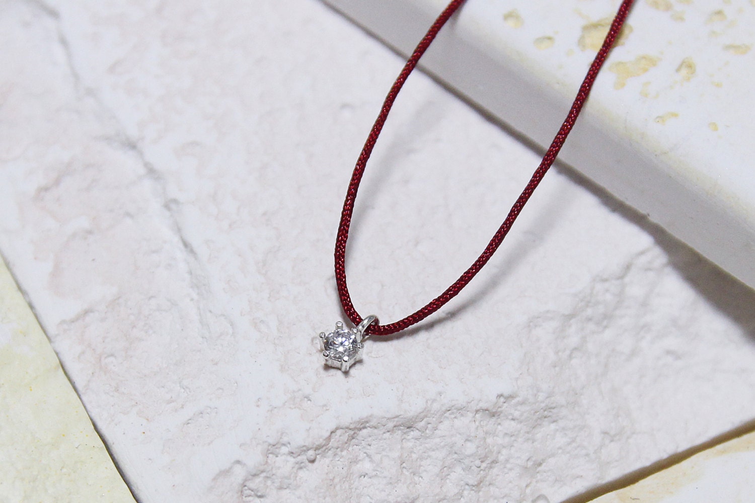 Silber Solitär Halskette, Cz Anhänger, Verstellbar, Freundschaft, Brautjungfer, Geschenk, Alltags Schmuck, Geschichtete Für Sie, Geschenk Freundin von ARGENTTI