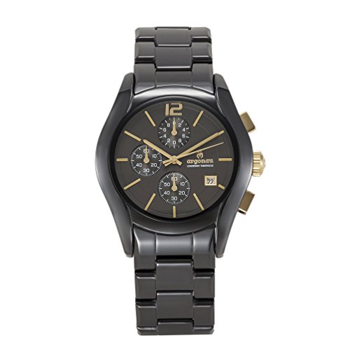 Argonau Unisex Erwachsene Analog Quarz Uhr mit Keramik Armband AU1101 von ARGONAU