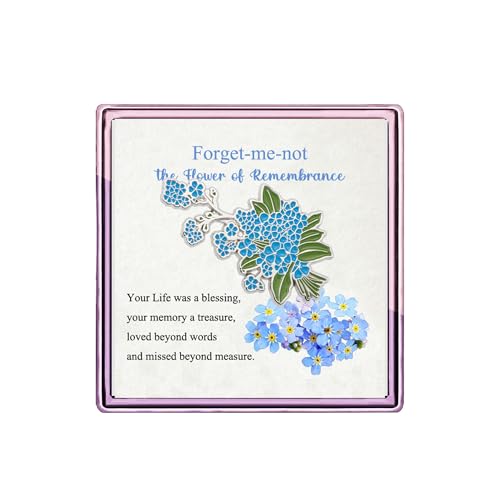 Forget Me Not Blumen-Brosche – Andenken (Blau Vergissmeinnicht) von ARHTF