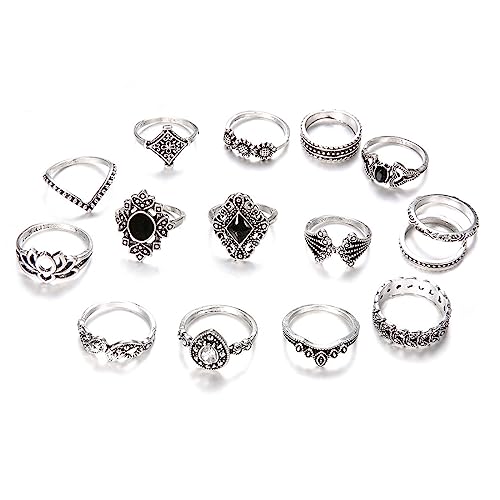 ARH 15Pcs Ringe Set Gold Aesthetic,Ringe Frauen,Boho Ring Gold Ringe Set Kristall Finger Ringe Mode Knöchel Ringe Für Frauen Und Mädchen,Ringe Set,Knöchel Ring Set,Ring Set Gold Wasserfest ARH 15Pcs Ringe Set Gold Aesthetic,Ringe Frauen,Boho Ring Gold Ringe Set Kristall Finger Ringe Mode Knöchel Ringe Für Frauen Und Mädchen,Ringe Set,Knöchel Ring Set,Ring Set Gold Wasserfest von ARHZ