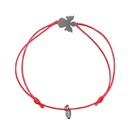 ARH 1Pcs Schutzengel Armband,Armband Mädchen,Schutzengel Kette,Armband Kinder Mädchen,Kommunion Geschenke Für Mädchen Erstkommunion Geschenke Mädchen,Geschenk Kommunion Mädchen(Rot A) von ARHZ