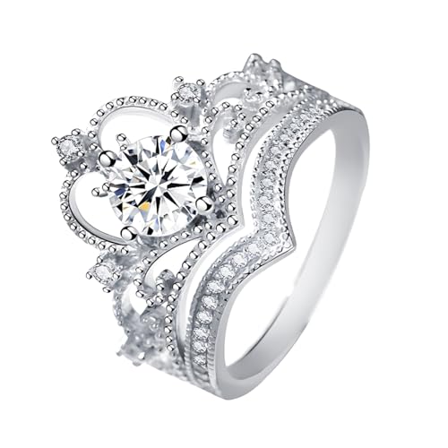ARHZ 2 Stück Kronprinzessin-Diamantring,freundschaftsringe,promise ring,ringe frauen Für Ihren beste Freundin/Frau/Freundin ARHZ 2 Stück Kronprinzessin-Diamantring,freundschaftsringe,promise ring,ringe frauen Für Ihren beste Freundin/Frau/Freundin von ARHZ