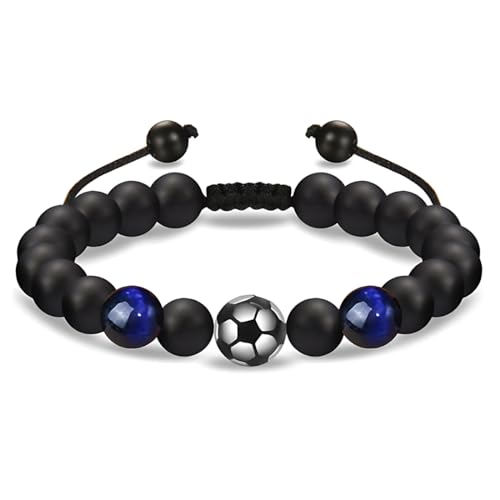 ARHZ Jungen Fussball Armband,Kinder Fussball Geschenke Jungen,Geburtstagsgeschenk Fussball Armband für Jungs Teenager Erwachsene,freundschaftsarmbänder,fußball geschenke für jungs von ARHZ