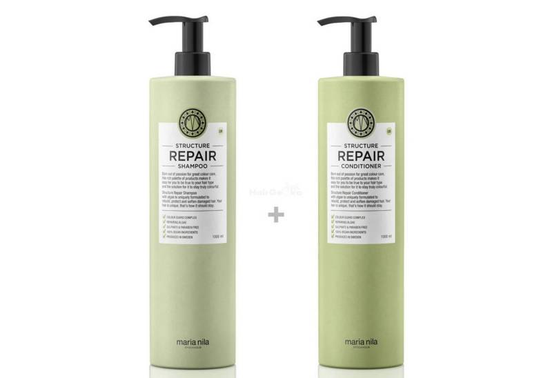 ARIA Kosmetik-Set Maria Nila Structure Repair XXL Set - Shampoo 1000 ml + Conditioner 1 von ARIA