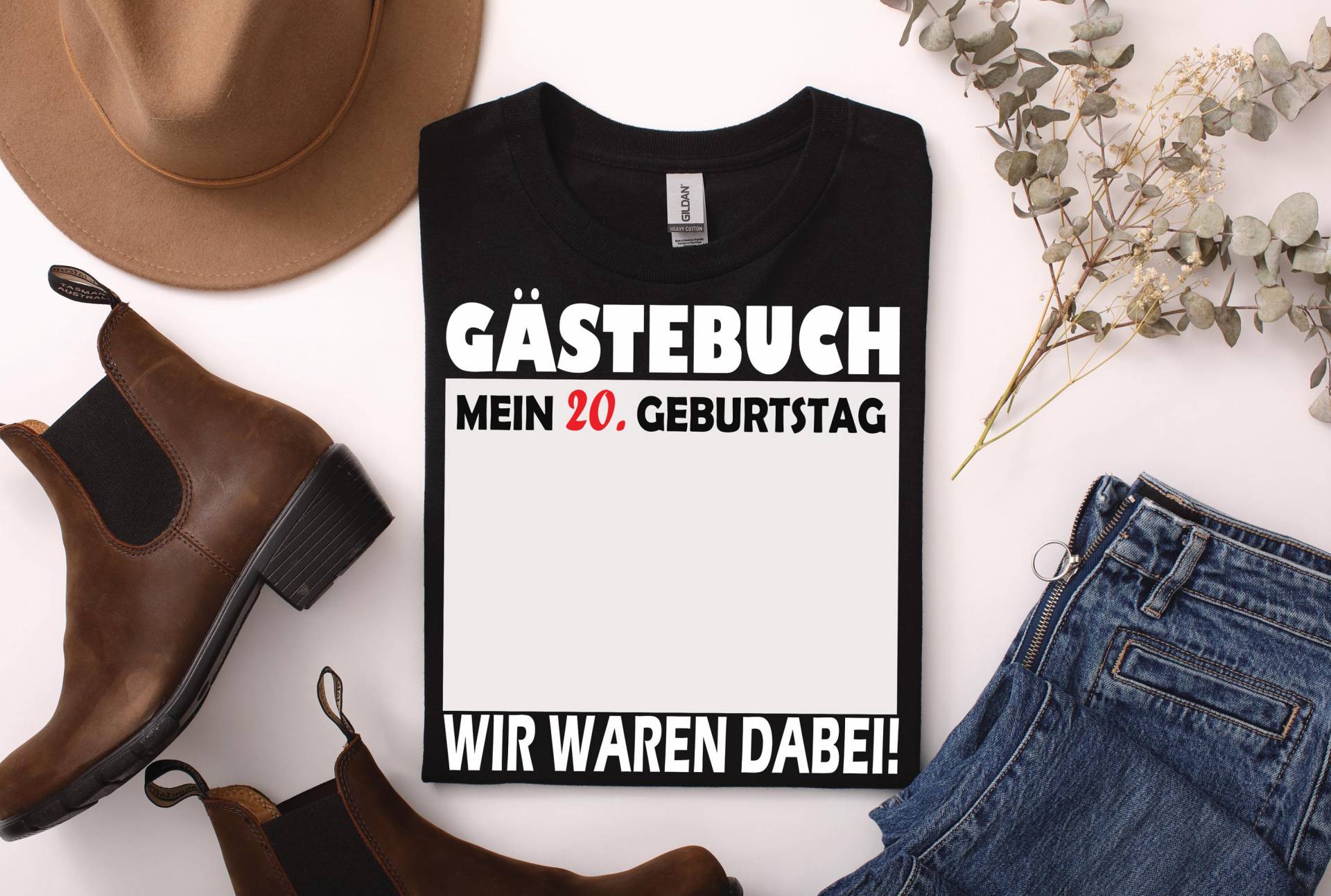 20 .geburtstag Gästebuch - Unterschreiben Wir Waren Dabei Lustig Geschenk T-Shirt Premium Shirt von ARIANDeutschland