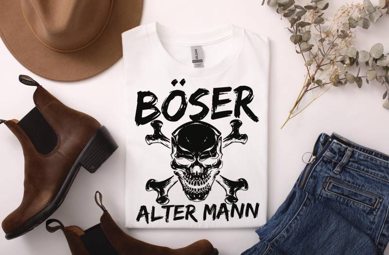 Böser Alter Mann , Spruch T- Shirt Fun Lustige Geschenke Biker Motorrad Geschenk S - 5xl Premium von ARIANDeutschland