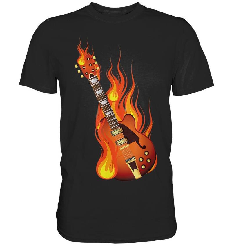 Gitarre Musik T-Shirt Geschenk Für Gitarrenspieler Gitarrist - Premium Shirt von ARIANDeutschland