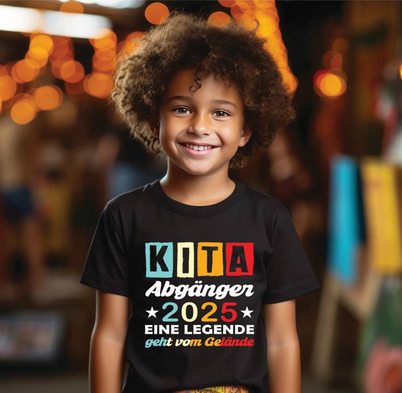Kindergarten Abschied, Kinder Kita Abgänger 2025 Schulkind, Geschenk Schulanfang, Einschulung Schule T-Shirt von ARIANDeutschland