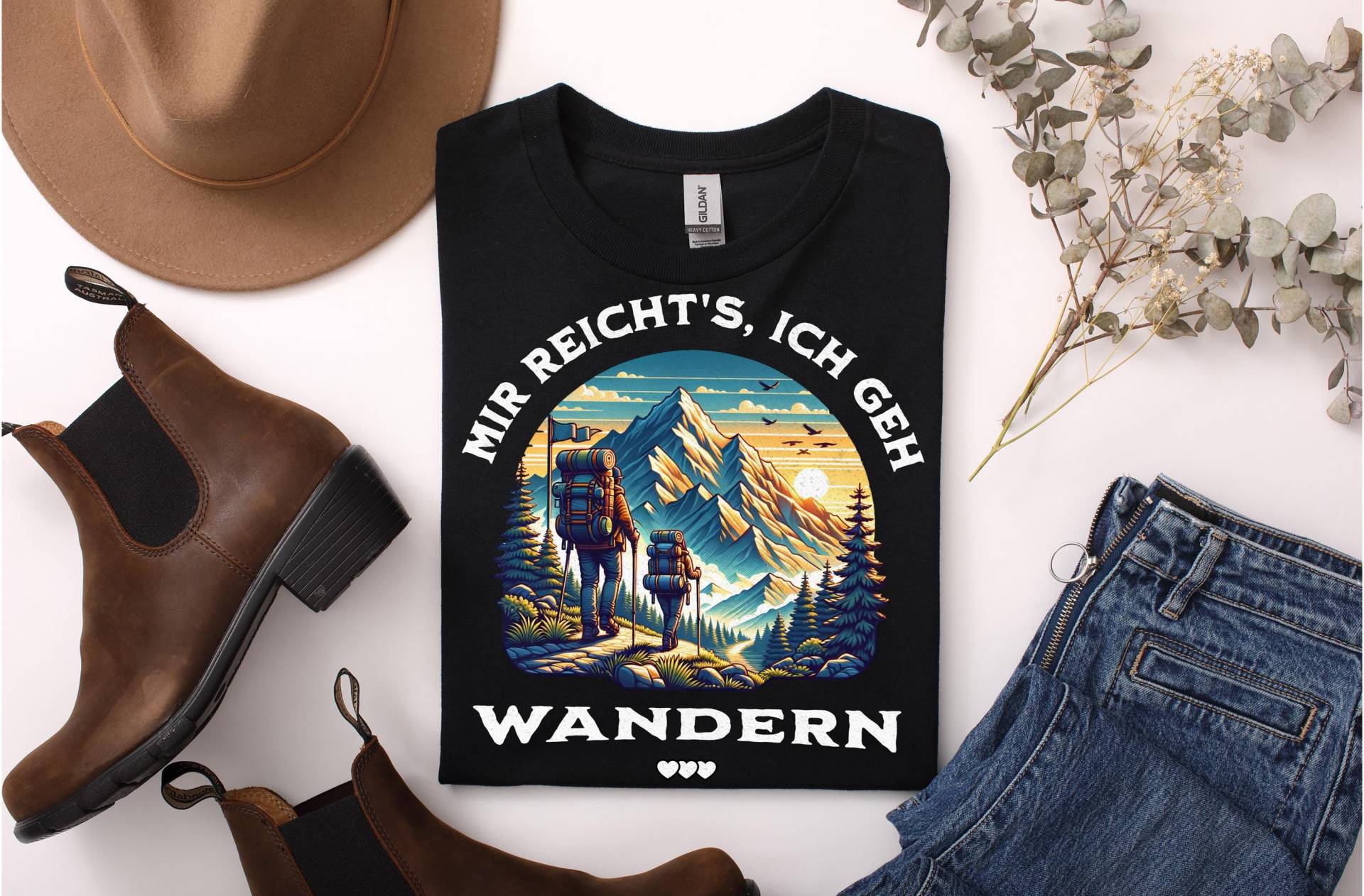 Mir Reicht's Ich Geh Wandern Shirt Herren Damen - Bergliebe Hicking T-Shirt Camping Outdoor Geschenk Idee Deutsch von ARIANDeutschland