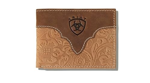 ARIAT BIFOLD WALLET FLORAL GEPRÄGT BRAUN, Braun von ARIAT