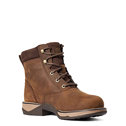 ARIAT Damen Anthem Round Toe Lacer Waterproof Boot Western, Braun, Used-Optik, 38 EU von ARIAT