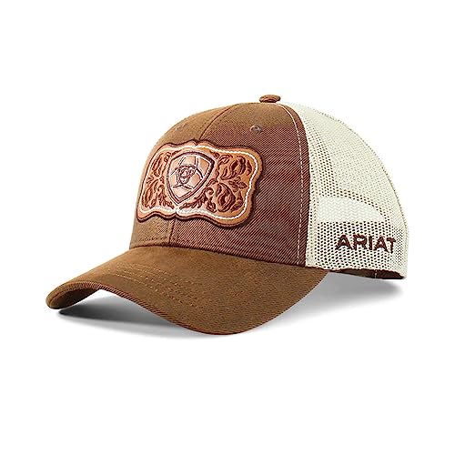 ARIAT Damen-Baseballkappe, Mesh-Logo, Blumenmuster, Braun A300070002, Braun/Hellbraun, Einheitsgr e von ARIAT