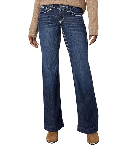 Ariat Damen Camila Hosenjeans mit mittelhoher Taille Jeans, Mitternacht/Ausflug, einfarbig (Midnight//Getaway Solids), 27 Short von Ariat