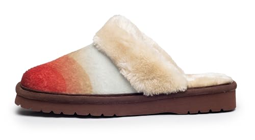 ARIAT Damen Jackie Square Toe Warm Soft Echtes Wildleder Indoor Outdoor Hausschuhe mit Plüschkragen, Abendrot, 38.5 EU ARIAT Damen Jackie Square Toe Warm Soft Echtes Wildleder Indoor Outdoor Hausschuhe mit Plüschkragen, Abendrot, 38.5 EU von ARIAT