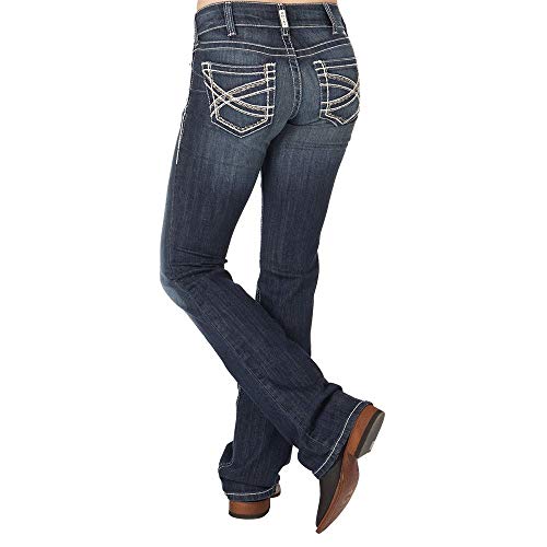 ARIAT Damen R.e.a.l. Mid Rise Boot Cut Jean, blau, 60 von ARIAT