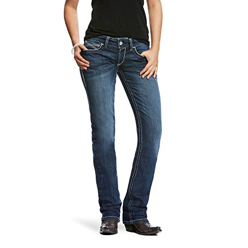 ARIAT Damen R.e.a.l. Mid Rise Stretch Ivy Stackable Straight Leg Jean, Dresden, 54 Lang von ARIAT