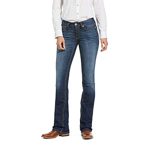 ARIAT Damen R.e.a.l. perfekt sitzende Stretch-Jeans mit Bootcut-Bein, Rosa, 27 von ARIAT