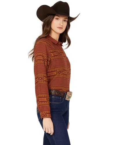 ARIAT Damen Real Billie Jean Shirt, Canyon, Gro von ARIAT