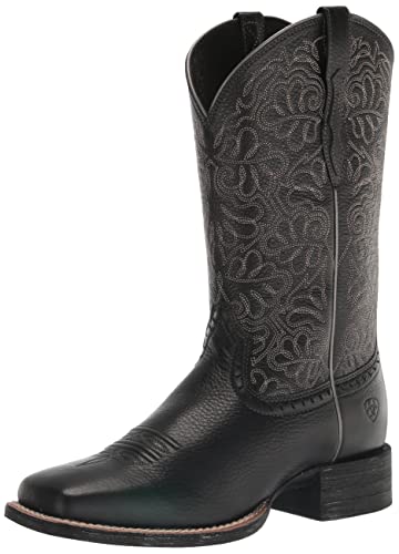 ARIAT Damen Remuda Westernstiefel, Schwarz (Black Deertan), 39.5 EU von ARIAT