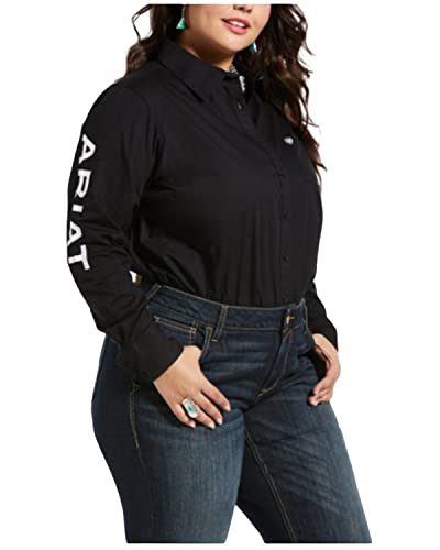 ARIAT Damen Team Kirby Stretch Shirt Hemd, Schwarz, XX-Large von ARIAT