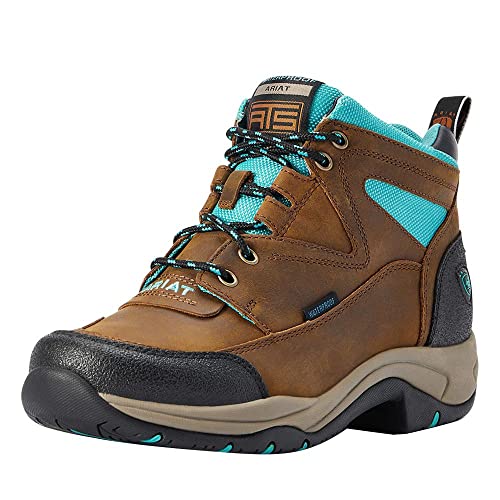 ARIAT Damen Terrain Waterproof Wanderstiefel, Verwittertes Braun, 38.5 EU von ARIAT
