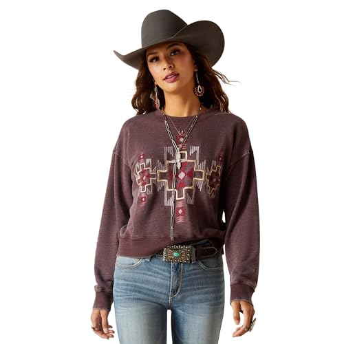 ARIAT Damen WMS Larson Swtshrt Clove Sweatshirt, Nelke Braun, L von ARIAT