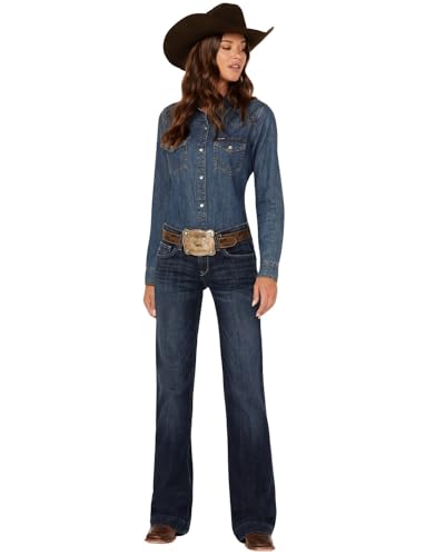 Ariat Damen WMS R.e.a.l Herr Angela Trsr Mdnht Jeans, Mitternacht/Ausflug, einfarbig (Midnight//Getaway Solids), 30 Long von Ariat