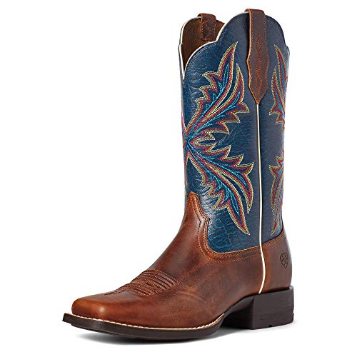 ARIAT Damen West Bound Westernstiefel, Russet Rebel/Crackle Navy, 40 EU von ARIAT