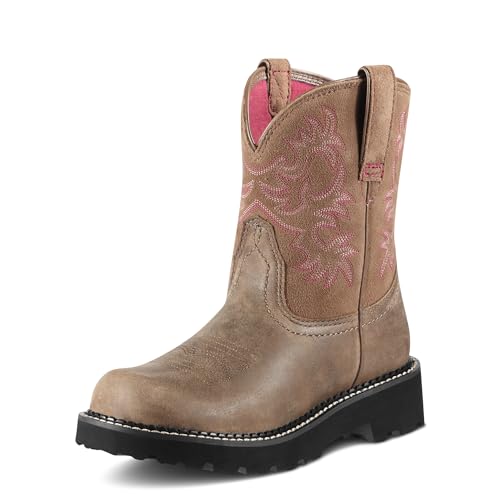 ARIAT Fatbaby Western Boot-Damen Leder Westernstiefel, Braune Rebel, 38.5 EU von ARIAT