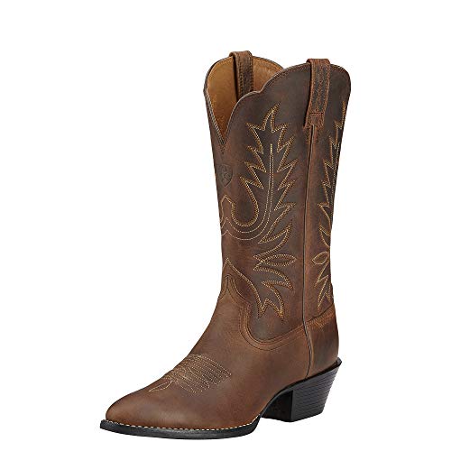 ARIAT Heritage Western R Toe Wide Shaft Women's Boot 9 B(M) US Distressed Brown von ARIAT