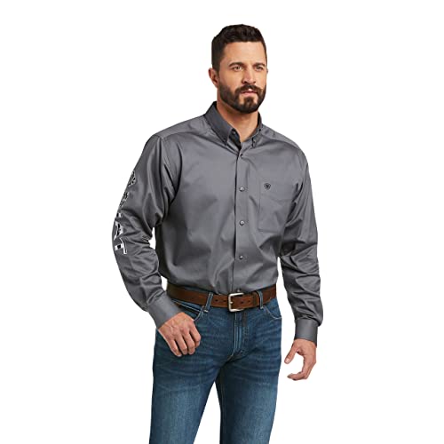 ARIAT Herren Big and Tall Team Logo Langarm Twill-Shirt, Leiser Lampenschirm, X-Groß ARIAT Herren Big and Tall Team Logo Langarm Twill-Shirt, Leiser Lampenschirm, X-Groß von ARIAT