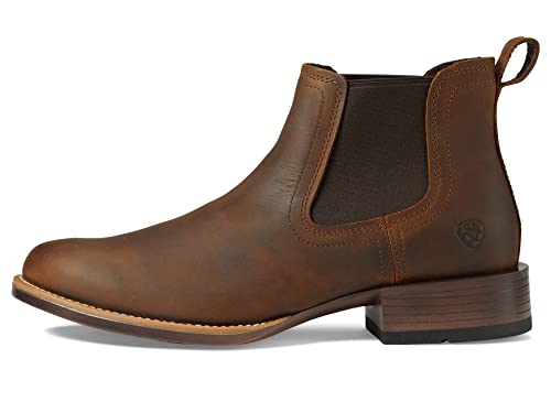 ARIAT Herren Booker Ultra runder Zehenpartie Westernstiefel, Braun, Used-Optik, 42 EU von ARIAT