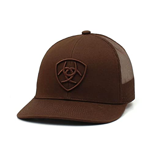 ARIAT Herren Brown Snapback Shield Logo Cap, braun, Einheitsgröße von ARIAT