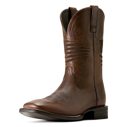 ARIAT Herren Circuit Patriot Westernstiefel, Verwittertes Hellbraun, 42 EU von ARIAT