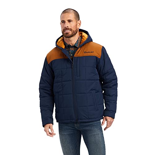 ARIAT Herren Crius Isolierte Jacke mit Kapuze Mantel, Marineblau, XL von ARIAT