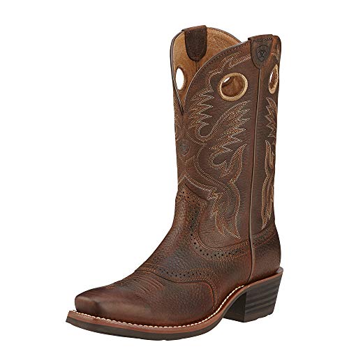 ARIAT Herren Heritage Roughstock Cowboy Boot Westernstiefel, Brown Oiled Rowdy, 44.5 EU Weit von ARIAT