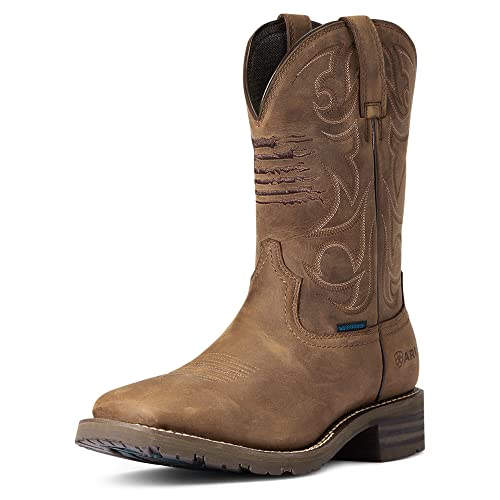 ARIAT Herren Hybrid Patriot Wasserdichter Westernstiefel, Braun, Used-Optik, 42.5 EU von ARIAT