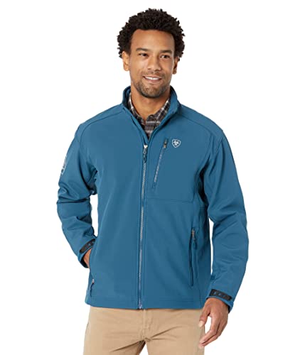 ARIAT Herren Logo 2.0 Softshell Jacke Mantel, Majolika-Blau, XXL von ARIAT