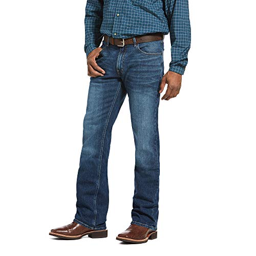 ARIAT Herren M4 Low Rise Boot Cut Jeans, Stretch Freeman, 42W / 34L von ARIAT