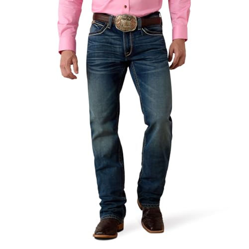 ARIAT Herren M4 Low Rise Stretch Preston Boot Cut Jean Relaxed Fit Denim, Silverton, 58 von ARIAT