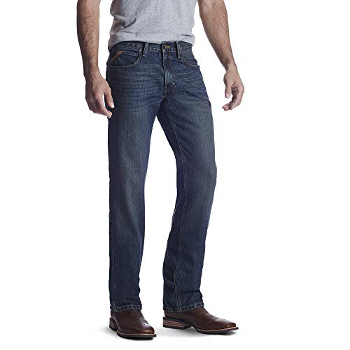 ARIAT Herren M5 Slim Stackable Straight Leg Jeans, Swagger, 28W / 34L von ARIAT