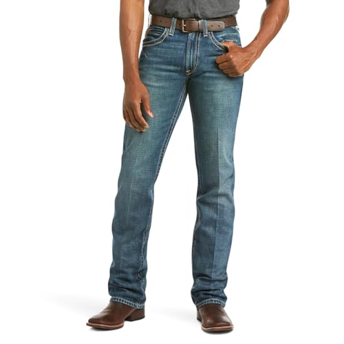 ARIAT Herren M7 Rocker Stretch Coltrane Stackable Straight Leg Jeans, Silverton, 36 W/36 L von ARIAT