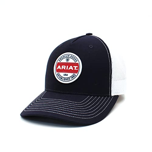 ARIAT Herren Navy Snapback Gummi Logo Patch Cap, navy, Einheitsgröße von ARIAT