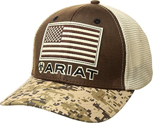 ARIAT Herren Patriot Mesh Back Cap Verschluss, braun, Einheitsgröße von ARIAT