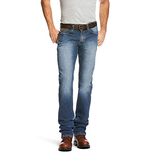 ARIAT Herren Rebar M3 Loose Durastretch Basic Stackable Straight Leg Jean, Blue Haze, 36 W / 32 L ARIAT Herren Rebar M3 Loose Durastretch Basic Stackable Straight Leg Jean, Blue Haze, 36 W / 32 L von ARIAT