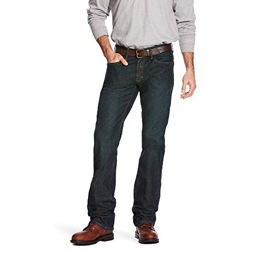 ARIAT Herren Rebar M5 Durastretch Basic Stackable Straight Leg Jean Arbeitshose, Blackstone, 28 W/30 L von ARIAT